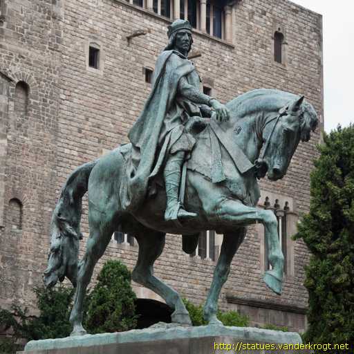 Estatua dedicada a Ramón Berenguer III en Barcelona (Josep Llimona, 1880).